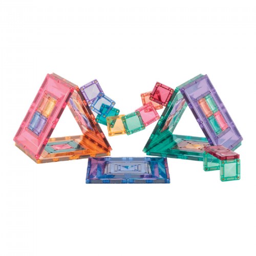 Colorful Magnetic Tiles Portal Pack - 48 Pieces