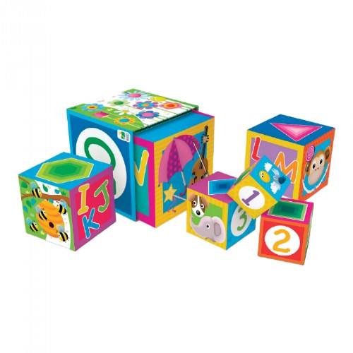 Play & Learn Stacking Cubes - Over 3 Feet Tall