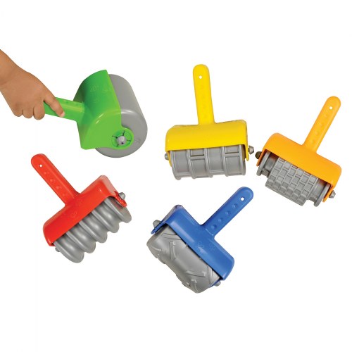 Jumbo Textured Sand Rollers With Toddler Hand Grip