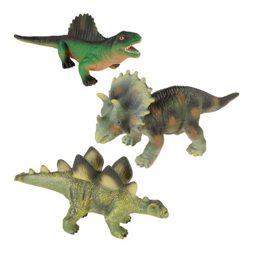 Soft Textured Dinosaurs Set - 12 Pieces