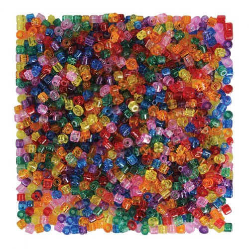 1000 Assorted Little Shapes Transparent Beads