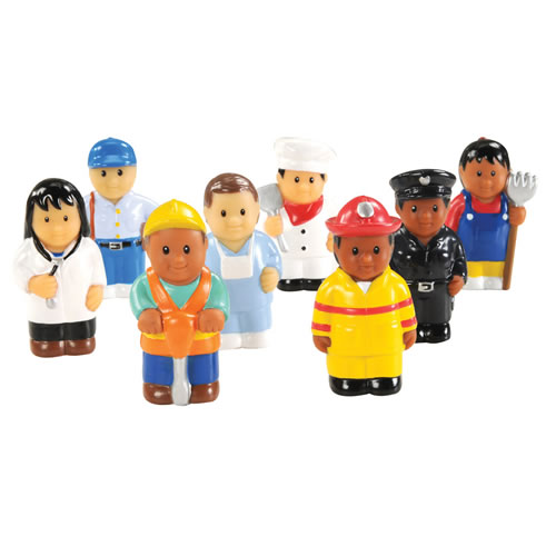 Community Workers 3" Tall - Set of 8