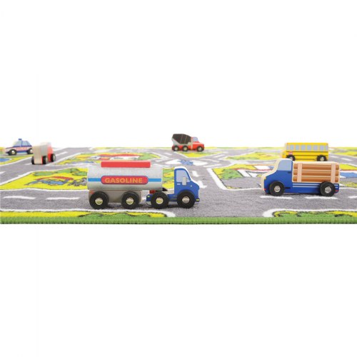 Wooden Transportation Set - 24 Pieces