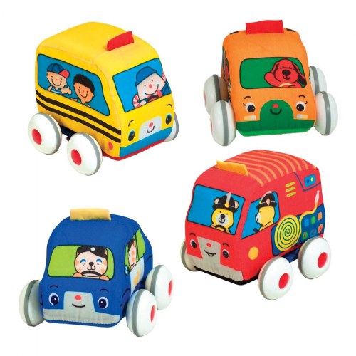 Community Pull-Back Vehicles - Set of 4