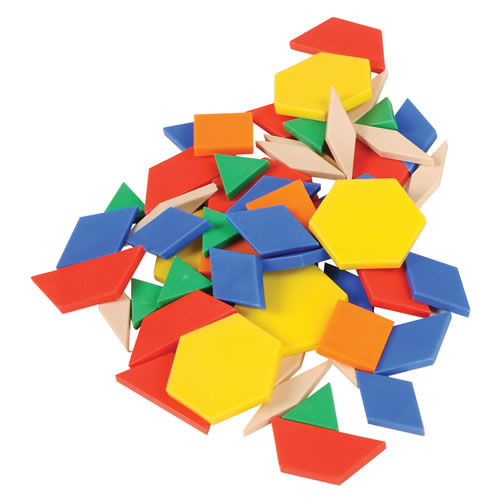 Pattern Blocks in a Variety of Shapes - 250 Pieces
