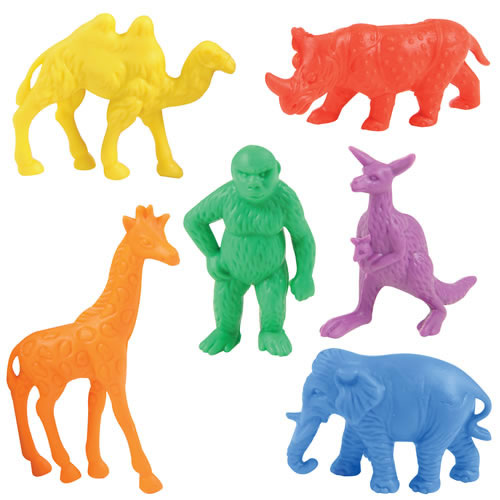Wild Animal Counters - 60 Pieces