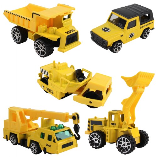 Action City Die-Cast Construction Vehicles -  Set of 5