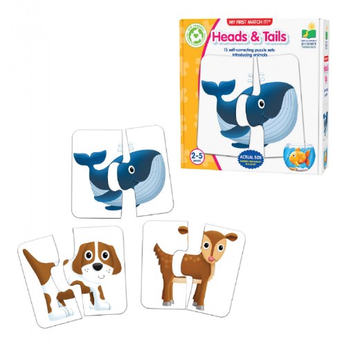 My First Match It&reg;! Heads and Tails - 30 Pieces
