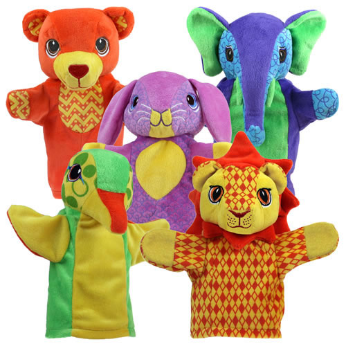 Friendly Animal Puppet Set Set of 5