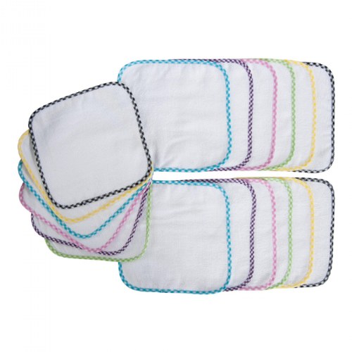Terry Washcloths - Set of 18
