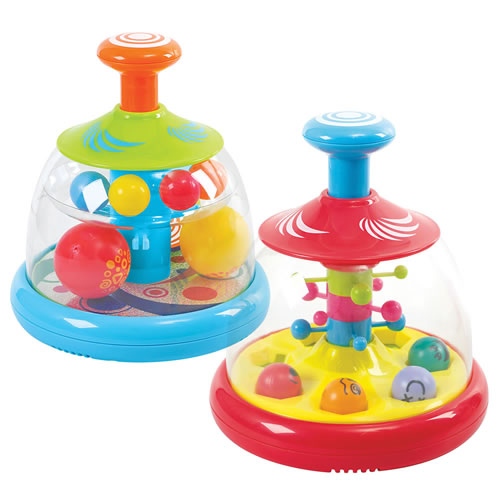 Popping and Tumbling Spinning Ball Domes - Set of 2