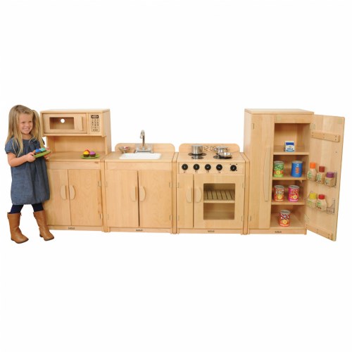 wooden kitchen set for preschool