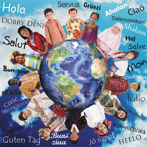 Hello World Multicultural and Multilingual Floor Puzzle - 48 Pieces