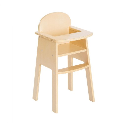 thumbnail image 2 of Badger Basket Toy Furniture: English Country High Chair And Bed Set For 18 Inch Dolls - White/Pink 2 of 12