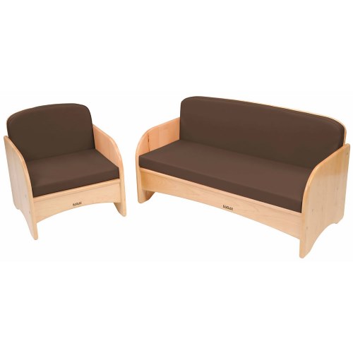 Premium Solid Maple Couch and Chair