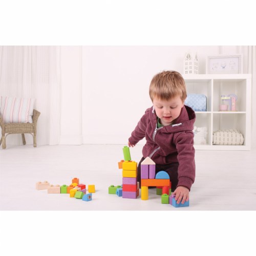 Click Blocks Intermediate Wooden Bricks for Toddlers