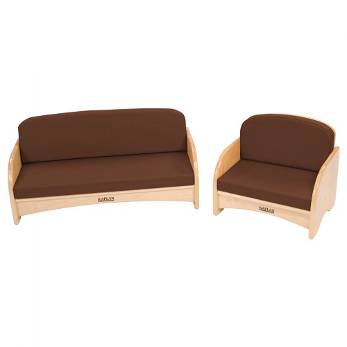 Premium Solid Maple Toddler Couch and Chair Group