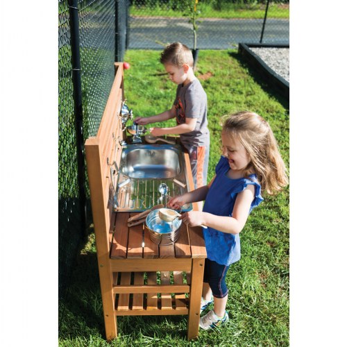 Outdoor Mud Kitchen with Pump