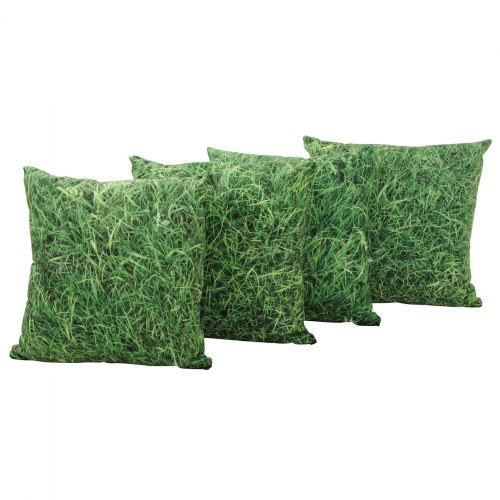Grass Print Pillows - Set of 4