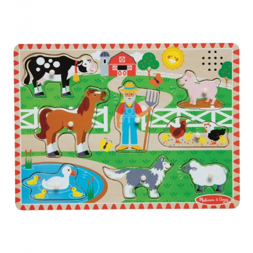 Old MacDonald's Farm Sound Knob Puzzle