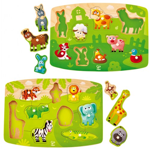 Animal Themed Peg Puzzle Set