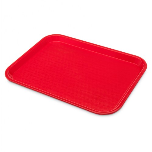 Skid Resistant Dietary Trays - Red - Set of 6