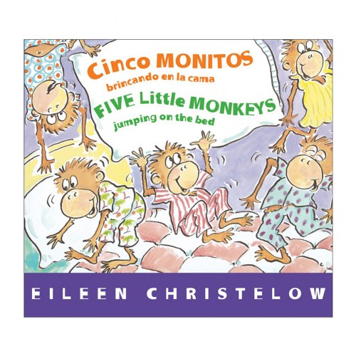 Five Little Monkeys Jumping on the Bed - Bilingual Board Book
