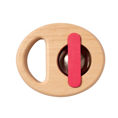 Toddler Musical Shapes Wooden Tambourine