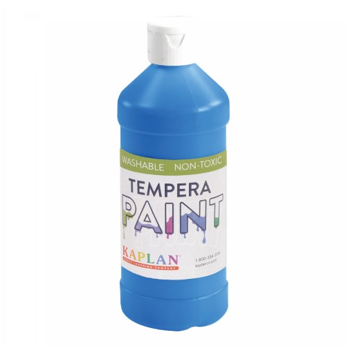 Kaplan Kolors Washable Tempera Paint - Blue - 16 oz