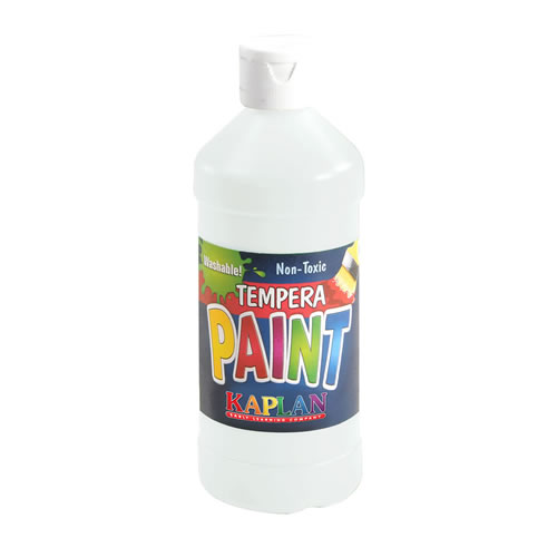 Kaplan Kolors Washable Tempera Paint - White - 16 oz