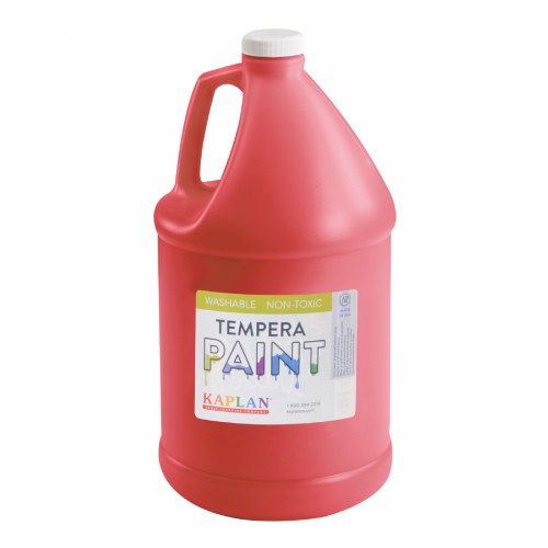 Kaplan Kolors Washable Tempera Paint - Red - 1 Gallon