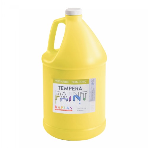 Kaplan Kolors Washable Tempera Paint - Yellow - 1 Gallon