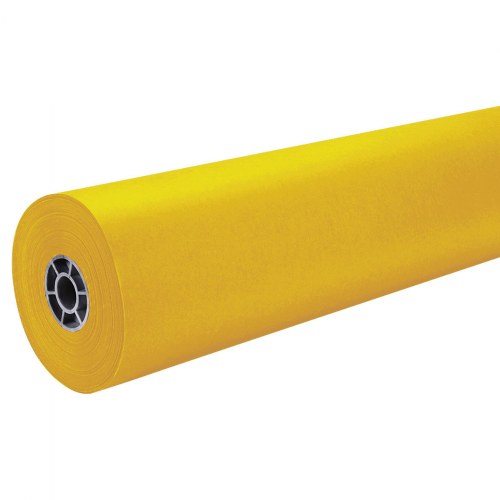 36" x 500' ArtKraft® Duo-Finish® Paper Roll - Canary Yellow