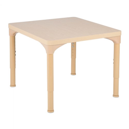 Laminate 24" x 24" Square Table With 15" - 24" Adjustable Legs