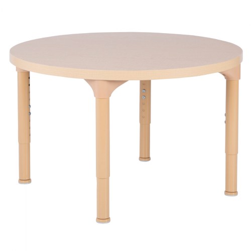 Laminate 30" Round Table with 12" - 16" Adjustable Legs