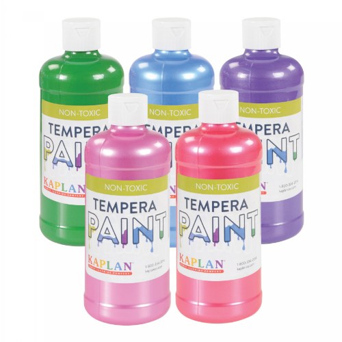 Sparkle Tempera 16 oz. Paints - Set of 5