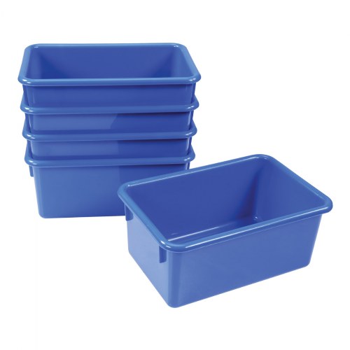 Blue Colored Storage Bin - Set of 5