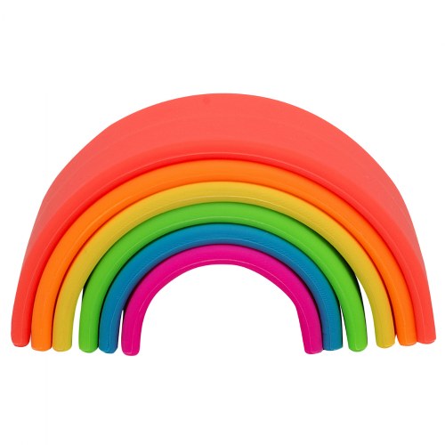 Infant Silicone Soft Colorful Neon Arches - 6 Pieces