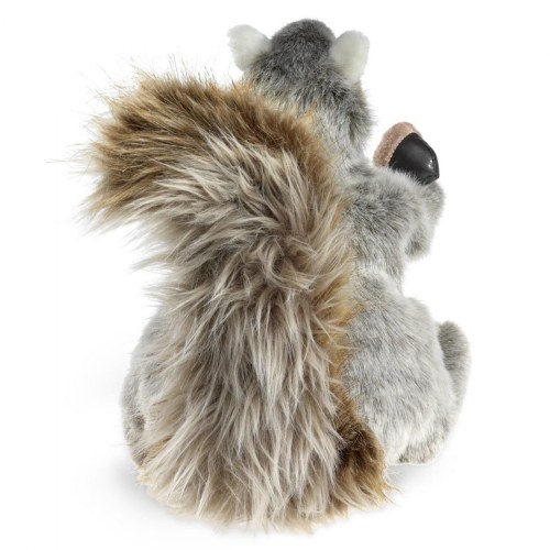 Soft Gray Squirrel Hand Puppet