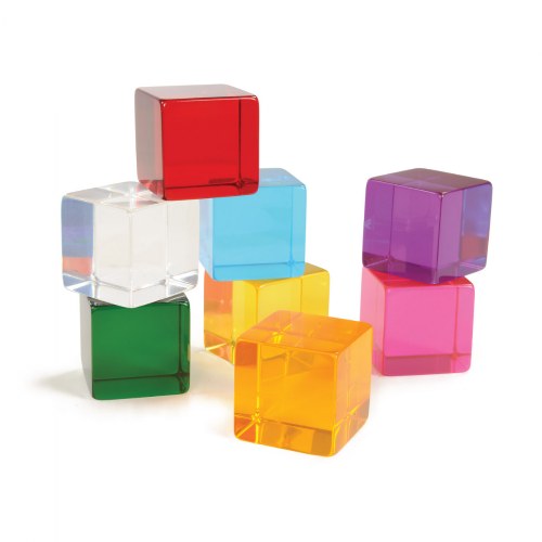 Translucent Sensory Perception Cubes - Set of 8