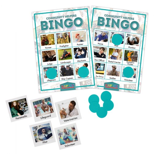 Kaplan Community Helpers Bingo Learning Game