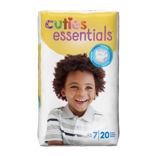 Cuties Diapers 4 Pack Size 7 41 lbs. & up 80 Diapers