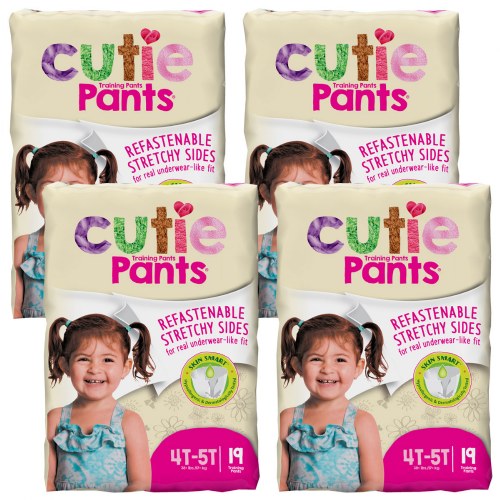 Cuties Training Pants - Girls - 4T-5T - 38 lbs. & up - 76 Pants