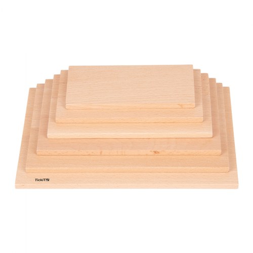 Wood Architect Rectangular Panels - 6 Pieces