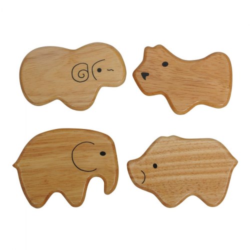 Soft Sounds Wooden Animal Shakers - Set of 4