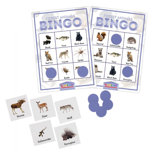 Kaplan Forest Animals Bingo Learning Game