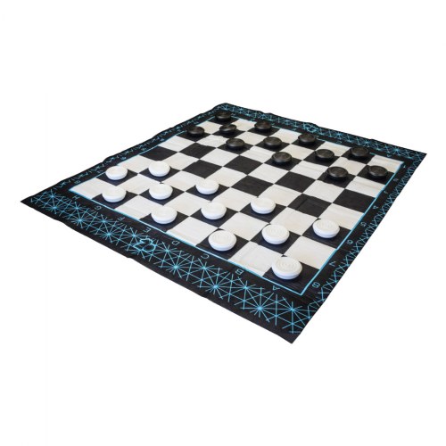 Jumbo 2-in-1 Chess and Checkers Game Set
