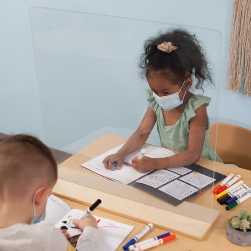 Acrylic Tabletop Partition 23" Wide