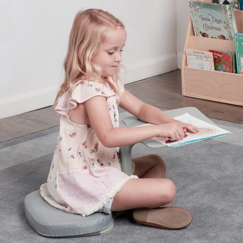 Gray Surf Portable Lap Desk with Cushion