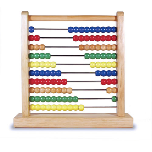 Learning MATHS Wooden ABACUS WIRE & BEADS COUNTING ADDITION SUBTRACTION Frame 